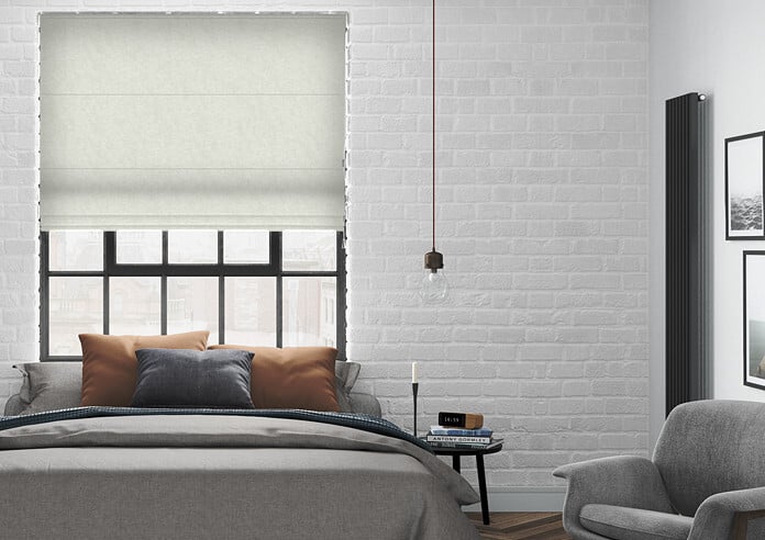 Tussah, Cloud - Twist&Fit Roman Blind - Image 3